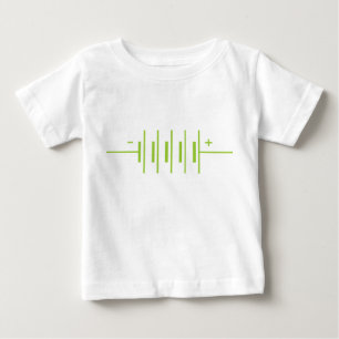 Camiseta Para Bebê Símbolo de Baterias