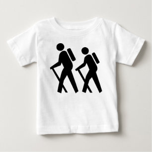 Camiseta Para Bebê Símbolo de caminhada