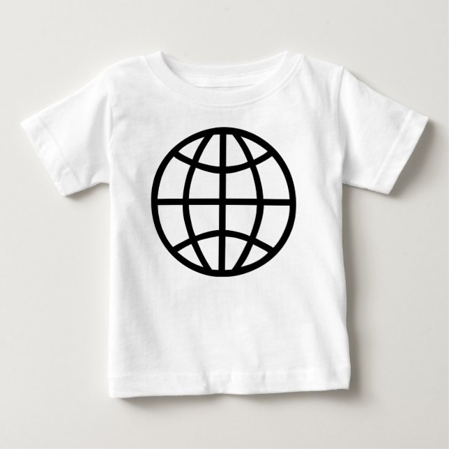 Camiseta Para Bebê Símbolo Globo (Frente)