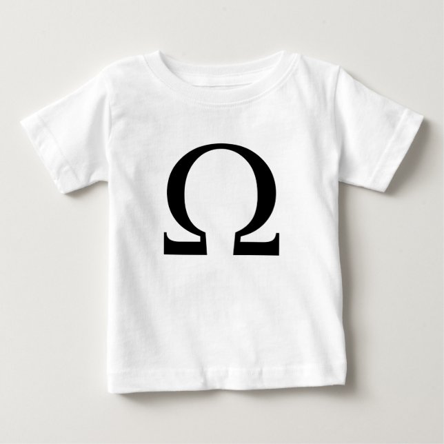 Camiseta Para Bebê Símbolo Ômega (Frente)