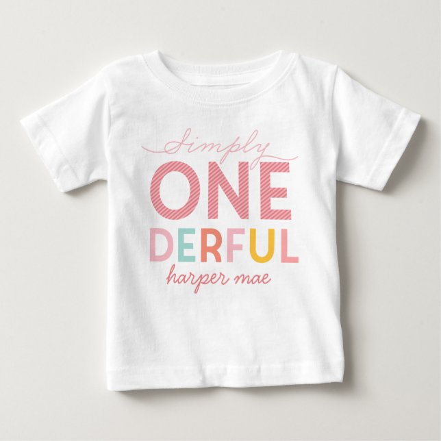 CAMISETA PARA BEBÊ SIMPLESMENTE MARAVILHOSO (Frente)