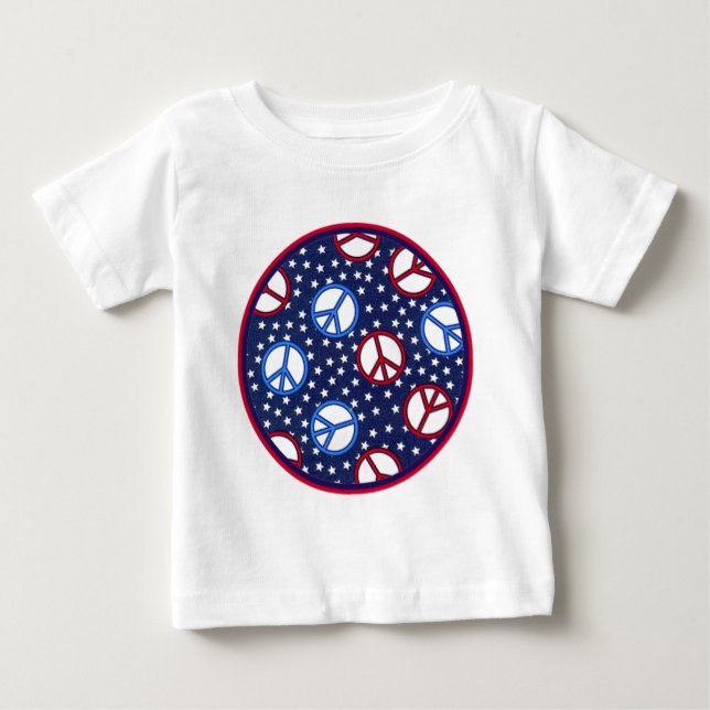 Camiseta Para Bebê Sinais de paz (Frente)