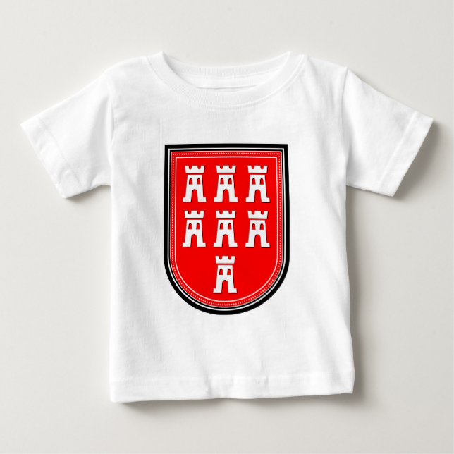 Camiseta Para Bebê Sinal da Saxônia (Frente)