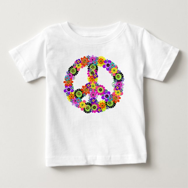Camiseta Para Bebê Sinal de Paz (Frente)