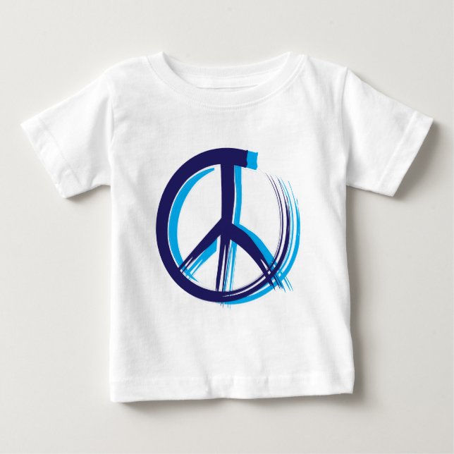 Camiseta Para Bebê Sinal de Paz (Frente)