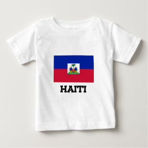 Camiseta Para Bebê Sinalizador do Haiti