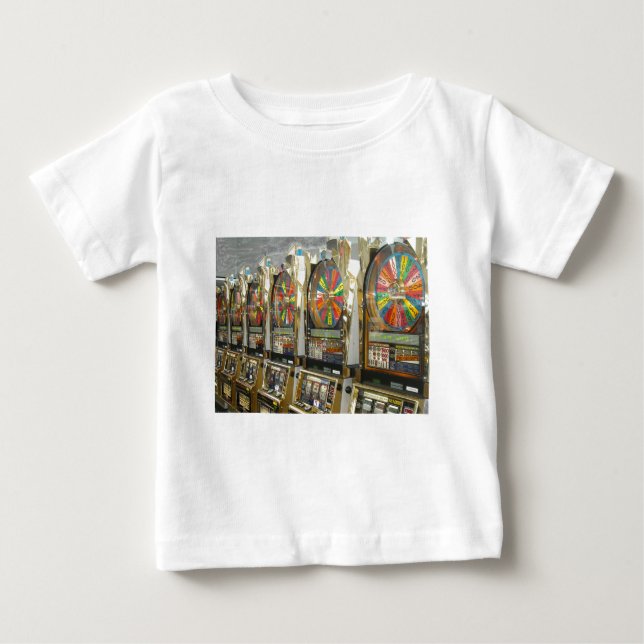 Camiseta Para Bebê Slots Las Vegas (Frente)