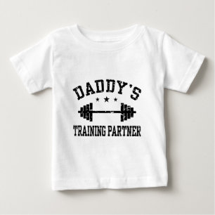 Camiseta Para Bebê Sócio do treinamento do pai