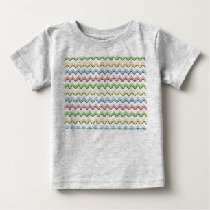 Camiseta Para Bebê Sombra Pastel da Chevron-Gota