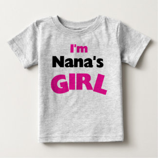 Camiseta Para Bebê Sou a garota da Nana