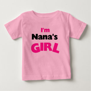 Camiseta Para Bebê Sou a garota da Nana