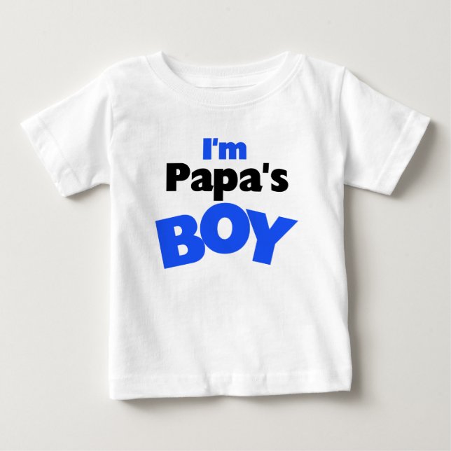 Camiseta Para Bebê Sou o Menino do Papa (Frente)