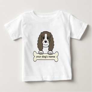 Camiseta Para Bebê Spaniel de Springer inglês personalizado