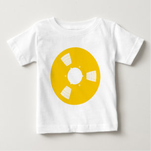 Camiseta Para Bebê Spool de Fitas de Gravação