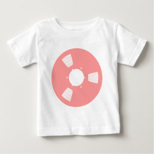 Camiseta Para Bebê Spool de Fitas de Gravação