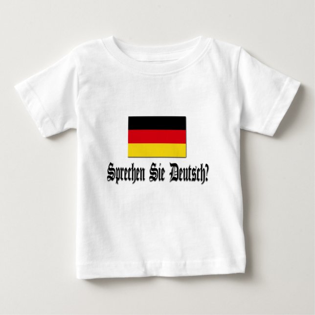 Camiseta Para Bebê Sprechen Sie Deutsch? (Frente)