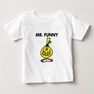 Camiseta Para Bebê Sr. de riso Engraçado Com Flor