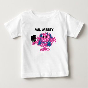 Camiseta Para Bebê Sr. Desarrumado Holding Um Pincel