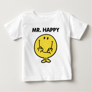 Camiseta Para Bebê Sr. Happy   Smiley face gigante