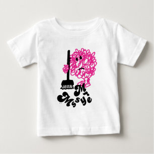 Camiseta Para Bebê Sr. Messy Broom & Name