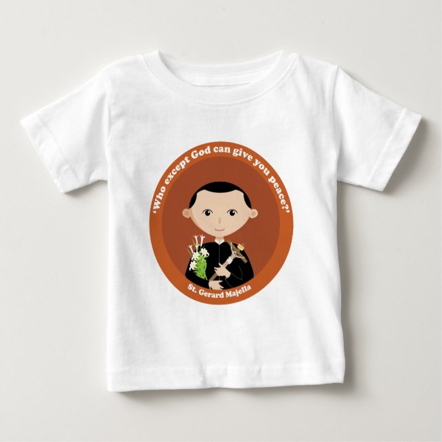 Camiseta Para Bebê St. Gerard Majella (Frente)