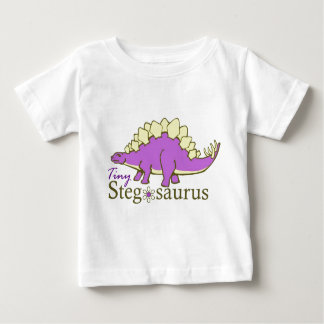 Camiseta Para Bebê Stegosaurus minúsculo, roxo