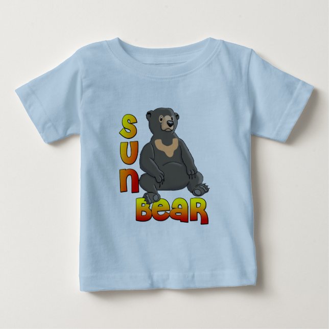 Camiseta Para Bebê Sun Bear (Frente)