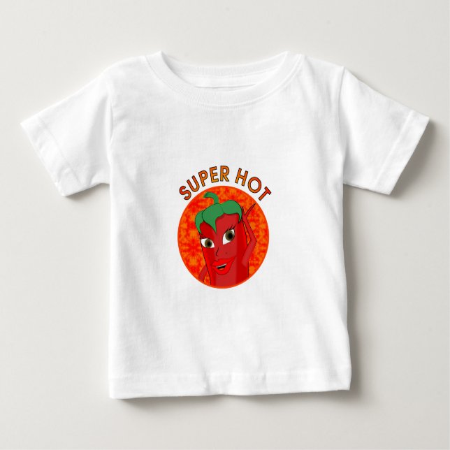Camiseta Para Bebê Super Hot Pepper Diva (Frente)