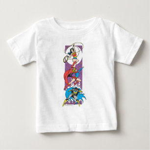 Camiseta Para Bebê Superheroínas Em Ação