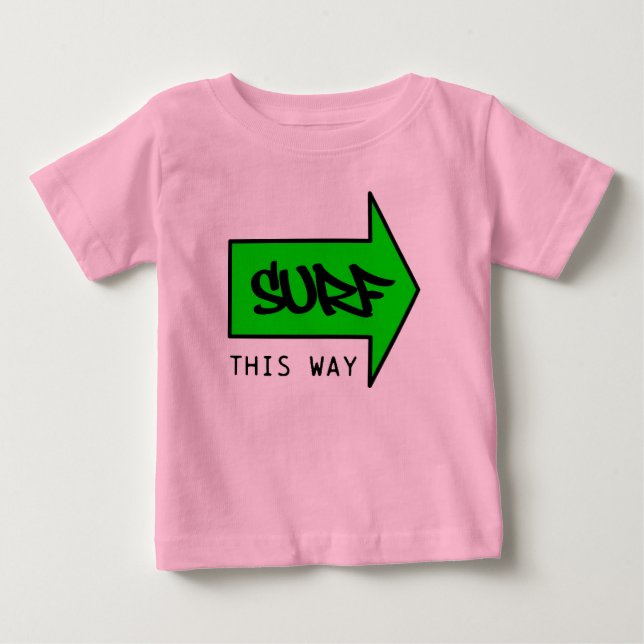 CAMISETA PARA BEBÊ SURFE ESTA MANEIRA (Frente)