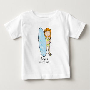 Camiseta Para Bebê SurfGirl