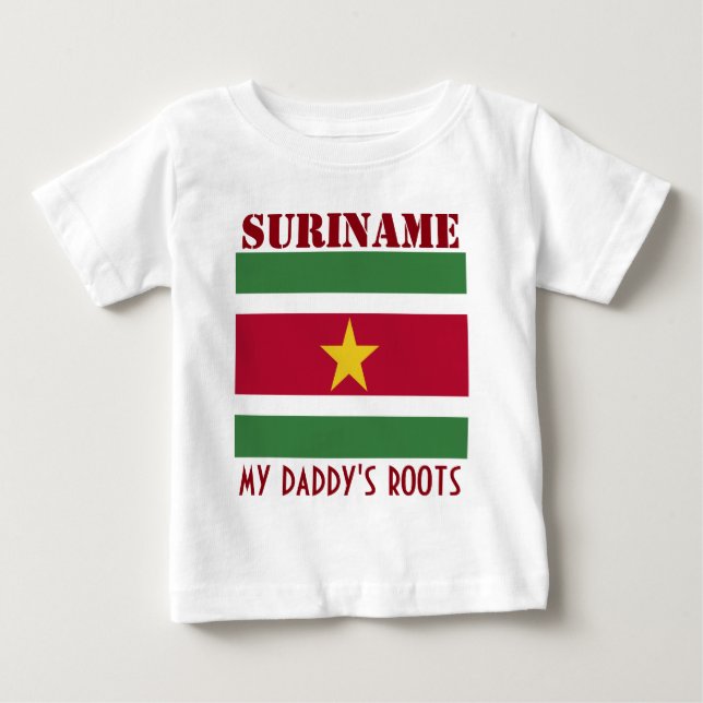 Camiseta Para Bebê Suriname (Frente)