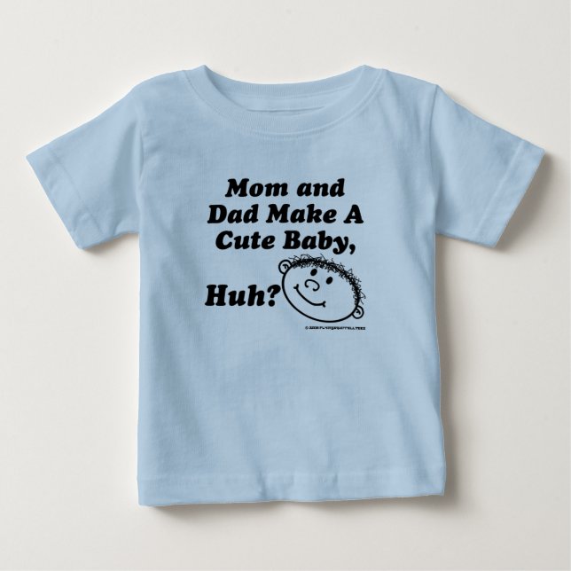 Camiseta Para Bebê T bonito do patife do bebê (Frente)