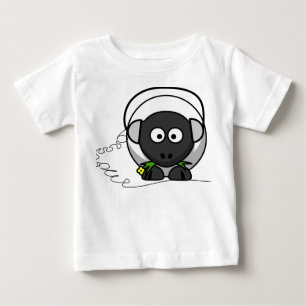 Camiseta Para Bebê T do bebê com impressão dos carneiros