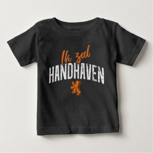 Camiseta Para Bebê T holandês da divisa de Ik Zal Handhaven