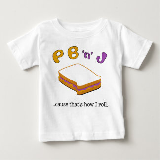 Camiseta Para Bebê T longo das meninas da Capa de PBJ