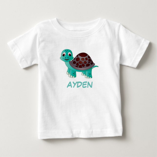 Camiseta Para Bebê Tartaruga (Frente)
