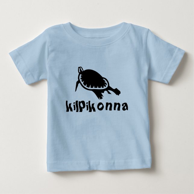 Camiseta Para Bebê Tartaruga finlandesa (Frente)