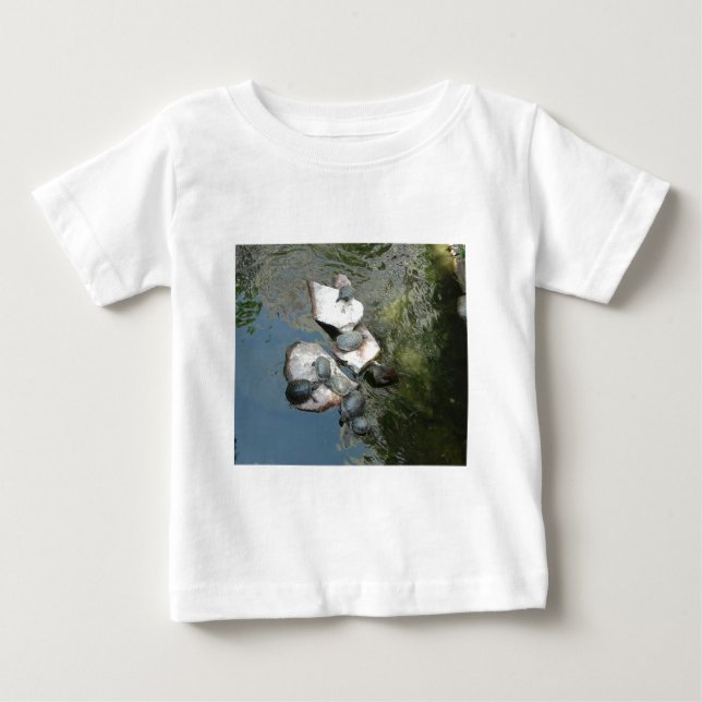 Camiseta Para Bebê Tartarugas (Frente)