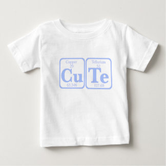Camiseta Para Bebê Telúrio de cobre (CuTe) -- Azul