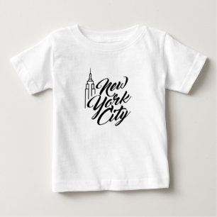 Camiseta Para Bebê Texto do roteiro de NYC