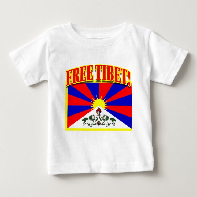 CAMISETA PARA BEBÊ TIBET LIVRE (Frente)