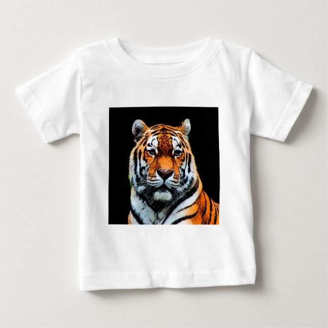 Camiseta Para Bebê Tiger Eyes Inspiration (Frente)