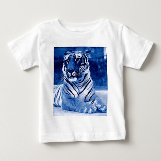 Camiseta Para Bebê Tigre (Frente)