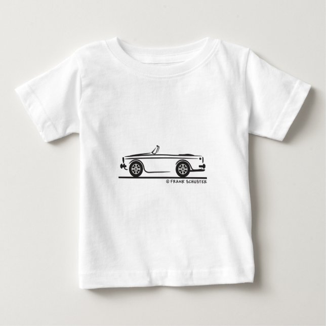 Camiseta Para Bebê Tigre de raios solares de 1965 (Frente)