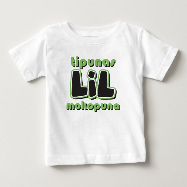 Camiseta Para Bebê Tipunas LIL Mokopuna (Frente)