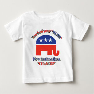 Camiseta Para Bebê Tiveste a tua esperança, é hora de mudar