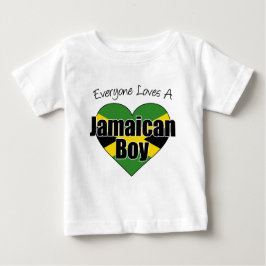 Camiseta Para Bebê Todo Mundo Adora Um Menino jamaicano
