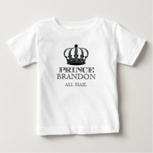 Camiseta Para Bebê Todos Salve o Príncipe