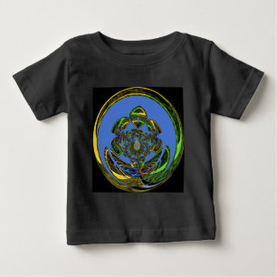 Camiseta Para Bebê Tradicional Apenas Azul